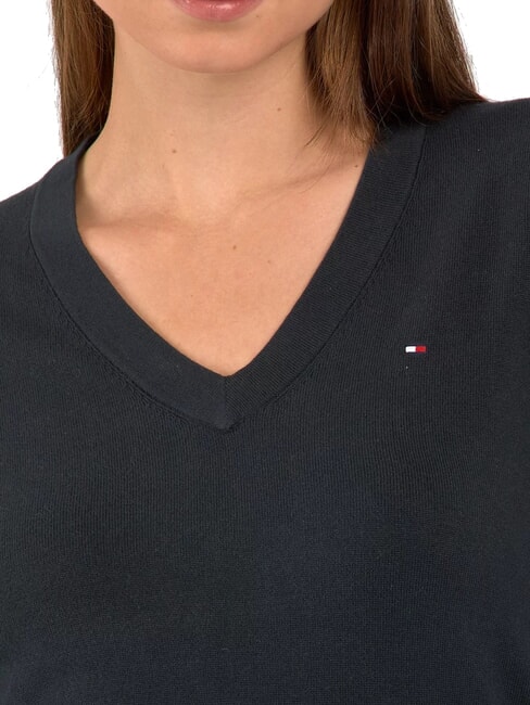 TH Damenpullover mit V-Ausschnitt ck schwarz - Damenpullover