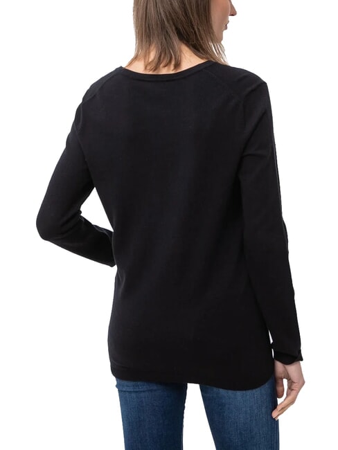 TH Damenpullover mit V-Ausschnitt Tommy Black - Damenpullover
