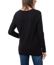 TOMMY HILFIGER TH Damenpullover mit V-Ausschnitt Tommy Black - Damenpullover - 2