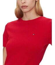 TOMMY HILFIGER TH Baumwoll-T-Shirt Prim&auml;rrot - T-Shirts und Tops f&uuml;r Damen - 4