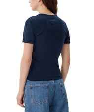 TOMMY HILFIGER NYC RINGER Schmal geschnittenes Kurzarm-T-Shirt dunkle Nachtmarine - T-Shirts und Tops f&uuml;r Damen - 2