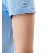 TOMMY HILFIGER TH JEANS Baumwoll-T-Shirt mit Logodruck Zuckerpflaumenblau - T-Shirts und Tops f&uuml;r Damen - 4