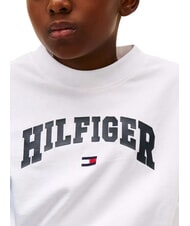 TOMMY HILFIGER KIDS BIMBA Kurzarm-T-Shirt mit lockerer Passform Wei&szlig; - Kinder-T-Shirt - 3