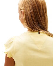 TOMMY HILFIGER KIDS BIMBA Kurz&auml;rmeliges T-Shirt mit Locken Zitronengras - Kinder-T-Shirt - 3