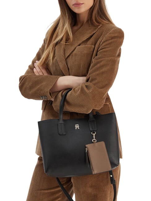 TH ICON Handtasche mit Schulterriemen Schwarz - Damentaschen