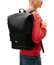 TOMMY HILFIGER TJ DAILY TECH Rucksack Schwarz - Rucks&auml;cke f&uuml;r Schule &amp; Freizeit - 5