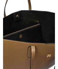 TOMMY HILFIGER TH ICON Shopperin mit Clutch Nordisches Taupe - Damentaschen - 4