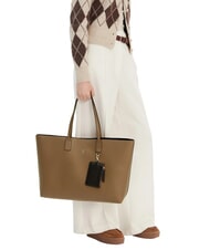 TOMMY HILFIGER TH ICON Shopperin mit Clutch Nordisches Taupe - Damentaschen - 5