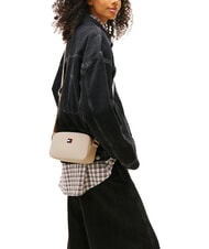 TOMMY HILFIGER TJ DAILY ELEVATED Mikro-Schultertasche Golfsand - Damentaschen - 4