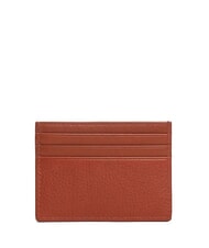 TOMMY HILFIGER TH CORP Flacher Kartenhalter aus Leder Wintercognac - Brieftaschen Herren - 2