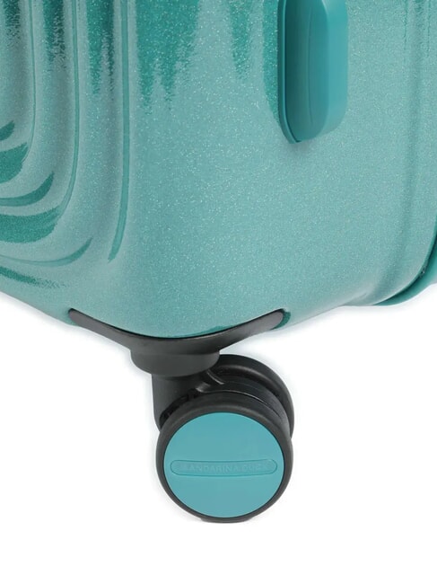 LOGODUCK Mittlerer Trolley, ausziehbar Glitzergr&uuml;n - Harte Trolleys