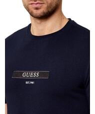 GUESS LOGO BOX Schmal geschnittenes Kurzarm-T-Shirt smartblue - Herren-T-Shirts - 3