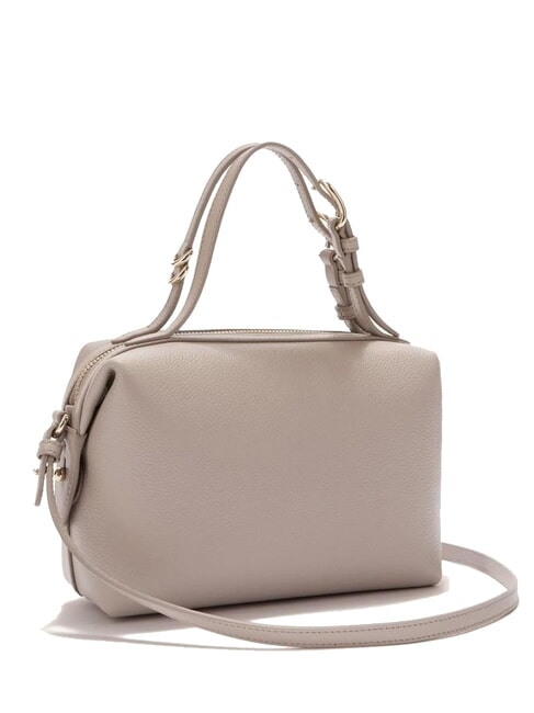 DOUBLE Ledertasche mit Schulterriemen Leinen - Damentaschen