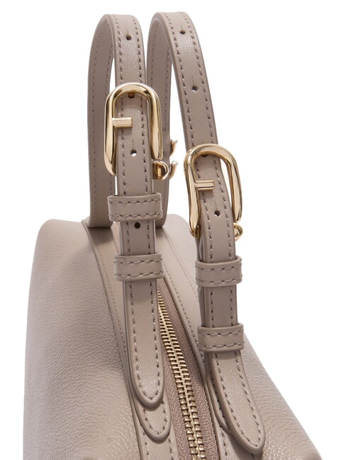 DOUBLE Ledertasche mit Schulterriemen Leinen - Damentaschen