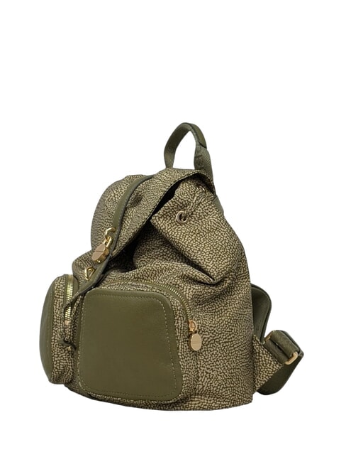 POCHE Rucksack mit Taschen Olive - Damentaschen