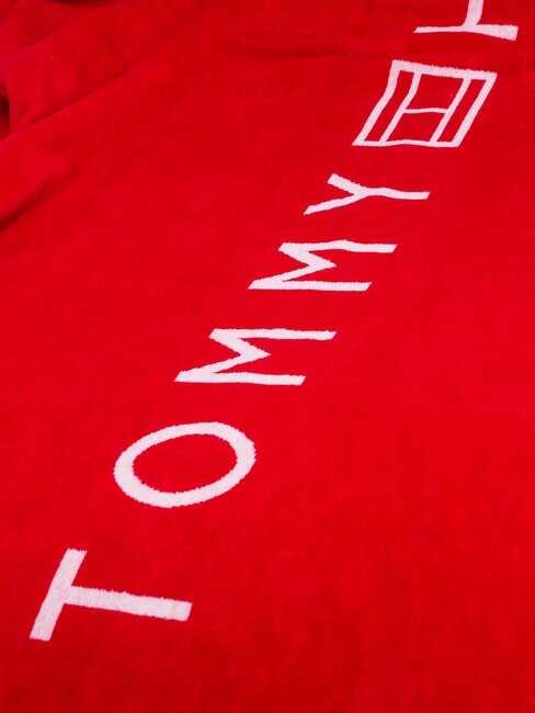 TH MAXI LOGO Strandtuch aus Baumwollfrottee Prim&auml;rrot - Reisezubeh&ouml;r