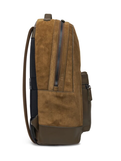 TH CASUAL SUEDE Lederrucksack f&uuml;r 15-Zoll-Laptop K&uuml;stentaupe - PC-Rucks&auml;cke