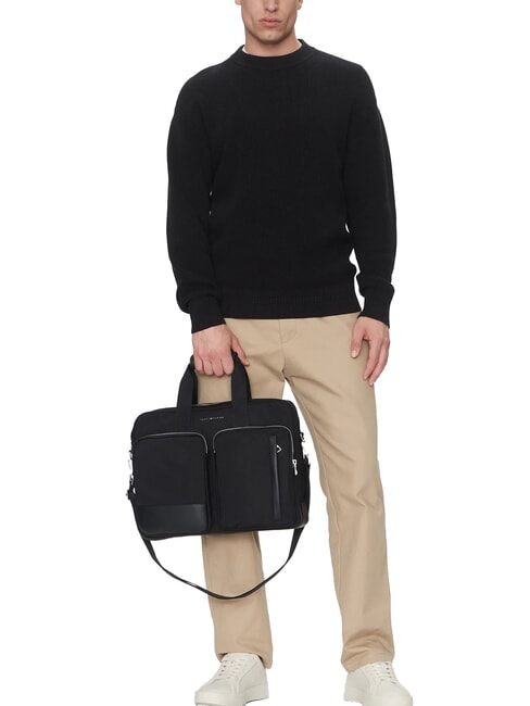 TH Schmale 14-Zoll-Laptoptasche Schwarz - Arbeitstaschen