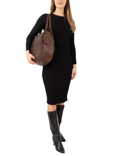 TRIO Rucksack aus Damastleder Damastbraun - Damentaschen