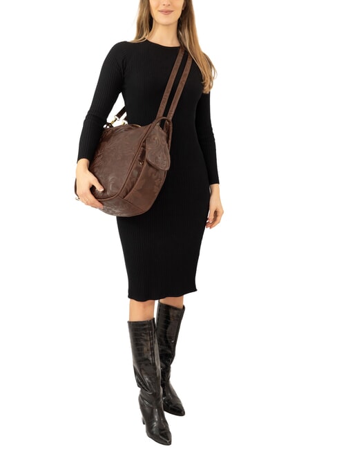 TRIO Rucksack aus Damastleder Damastbraun - Damentaschen