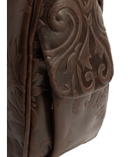 LESAC TRIO Rucksack aus Damastleder Damastbraun - Damentaschen - 7