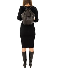 LESAC TRIO Rucksack aus Damastleder schwarzer Damast - Damentaschen - 6