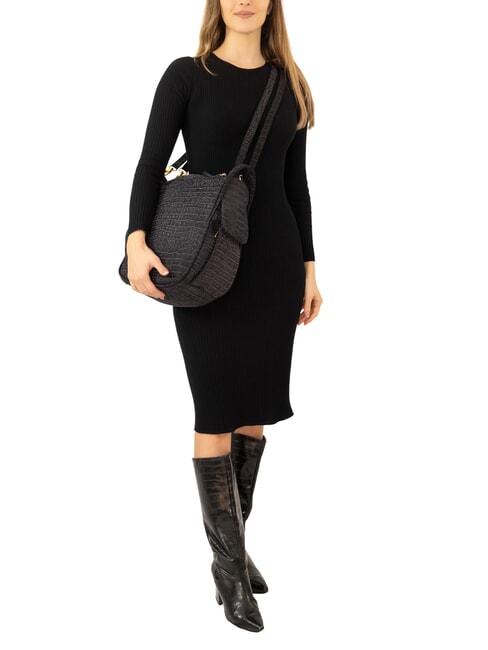 TRIO Rucksack aus Krokodilleder Kokosnussblau - Damentaschen