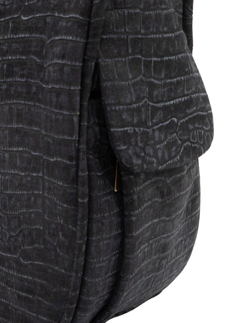 TRIO Rucksack aus Krokodilleder Kokosnussblau - Damentaschen