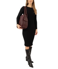 LESAC TRIO Rucksack aus Nappaleder Dunkelburgunderrot - Damentaschen - 4