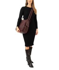 LESAC TRIO Rucksack aus Nappaleder Dunkelburgunderrot - Damentaschen - 5