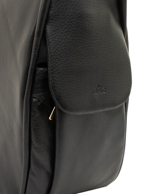 TRIO Rucksack aus Nappaleder Schwarz - Damentaschen