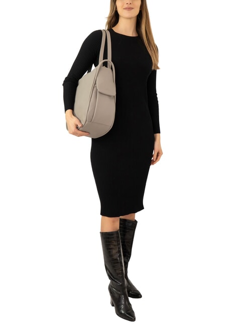 TRIO Rucksack aus Nappaleder grau - Damentaschen