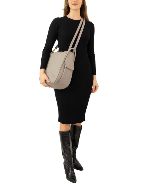 TRIO Rucksack aus Nappaleder grau - Damentaschen