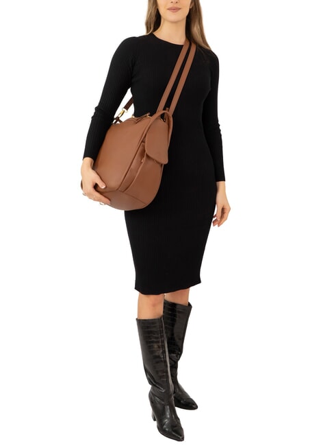 TRIO Rucksack aus Nappaleder Schokolade - Damentaschen