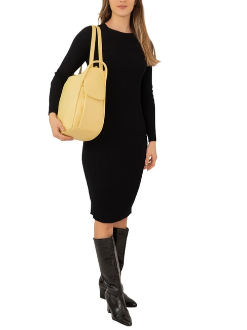 TRIO Rucksack aus Nappaleder Gelb - Damentaschen