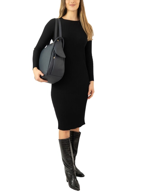 TRIO Rucksack aus Nappaleder Blau - Damentaschen