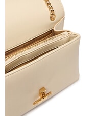 LOVE MOSCHINO HEART TURNLOCK Wandelbare Schultertasche Elfenbein - Damentaschen - 6