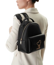 LOVE MOSCHINO HEART TURNLOCK Rucksack mit Tasche Schwarz - Damentaschen - 5