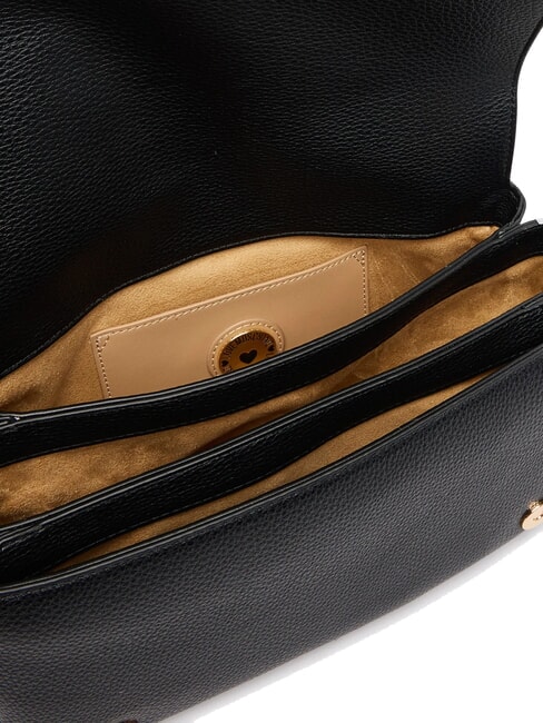 JEWEL Schultertasche mit Klappe Schwarz - Damentaschen