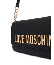 LOVE MOSCHINO BOLD LOVE Schultertasche mit Ketteneinsatz Schwarz - Damentaschen - 3