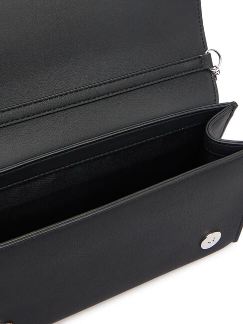 SMART DAILY Clutch mit Kettenschulterriemen schwarzer Lack - Damentaschen