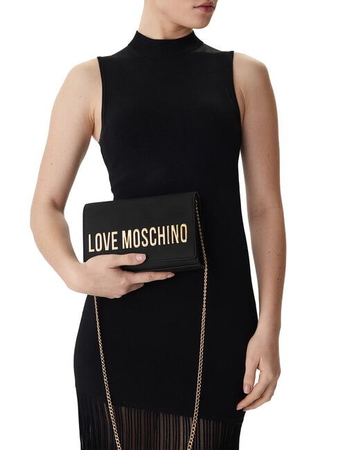 SMART DAILY Clutch mit Kettenschulterriemen Schwarz - Damentaschen