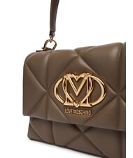 LOVE MOSCHINO EMBOSSED Aktentasche mit Schultergurt Dreck - Damentaschen - 4