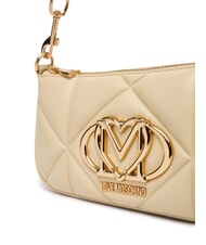 LOVE MOSCHINO EMBOSSED Kleine Umh&auml;ngetasche Butter - Damentaschen - 3