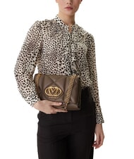 LOVE MOSCHINO EMBOSSED Wandelbare Schultertasche Dreck - Damentaschen - 5