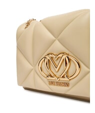 LOVE MOSCHINO EMBOSSED Wandelbare Schultertasche Butter - Damentaschen - 4