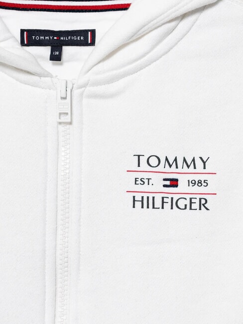 TH KIDS Kinder-Sweatshirt mit durchgehendem Rei&szlig;verschluss Wei&szlig; - Sweatshirts Kinder