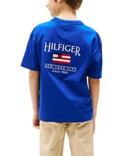 TOMMY HILFIGER TH KIDS Kurz&auml;rmeliges T-Shirt mit Flagge Keilblau - Kinder-T-Shirt - 2