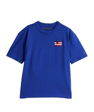 TOMMY HILFIGER TH KIDS Kurz&auml;rmeliges T-Shirt mit Flagge Keilblau - Kinder-T-Shirt - 5