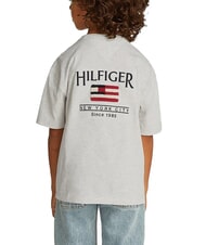TOMMY HILFIGER TH KIDS Kurz&auml;rmeliges T-Shirt mit Flagge Schneewei&szlig;es Heidekraut - Kinder-T-Shirt - 2